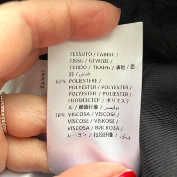 Stella McCartney Black Faux Leather Cropped Culottes Pants - S - Picture 9 of 13